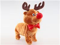 b/o xmas walking reindeer w. led light