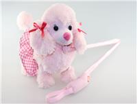 b/o walking poodle w. stick